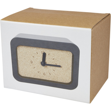 Logotrade advertising product picture of: Momento wireless limestone charging desk clock