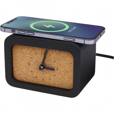 Logotrade promotional merchandise photo of: Momento wireless limestone charging desk clock
