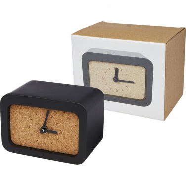 Logotrade promotional item picture of: Momento wireless limestone charging desk clock