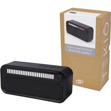Logo trade promotional gift photo of: Music Level 5W RGB mood light Bluetooth® speaker