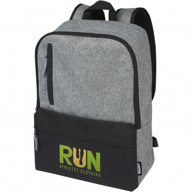 Logotrade business gifts photo of: Reclaim 15" GRS recycled two-tone laptop backpack 14L