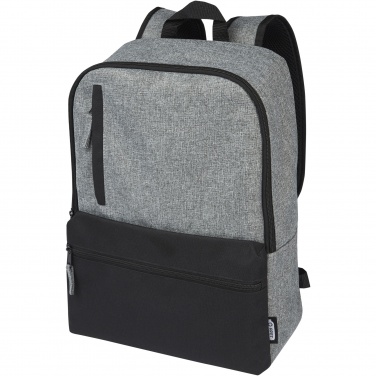 Logo trade promotional giveaway photo of: Reclaim 15" GRS recycled two-tone laptop backpack 14L
