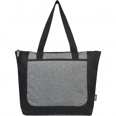 Logotrade promotional giveaway image of: Reclaim GRS recycled two-tone zippered tote bag 15L