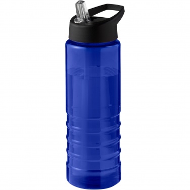 Logo trade corporate gifts picture of: H2O Active® Eco Treble 750 ml spout lid sport bottle 