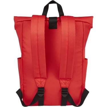 Logotrade promotional gifts photo of: Byron 15.6" GRS RPET roll-top backpack 18L