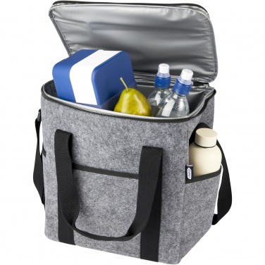 Logotrade promotional merchandise image of: Felta GRS recycled felt bottle cooler bag 21L