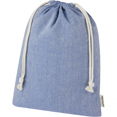 Logo trade promotional gifts image of: Pheebs 150 g/m² GRS recycled cotton gift bag large 4L