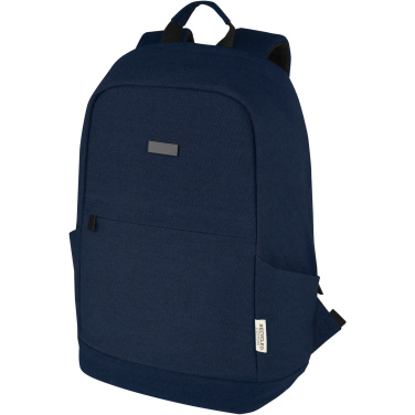 Logo trade promotional products picture of: Joey 15.6" GRS recycled canvas anti-theft laptop backpack 18L