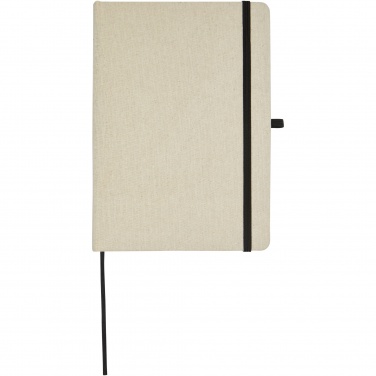 Logo trade promotional gifts image of: Tutico organic cotton hardcover notebook