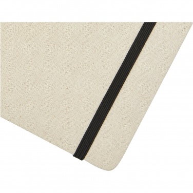 Logo trade corporate gifts picture of: Tutico organic cotton hardcover notebook