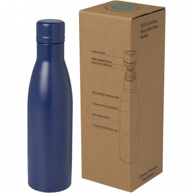 Logo trade promotional giveaways image of: Vasa 500 ml RCS certified recycled stainless steel copper vacuum insulated bottle