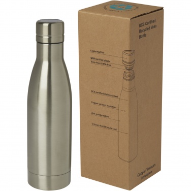 Logo trade promotional giveaway photo of: Vasa 500 ml RCS certified recycled stainless steel copper vacuum insulated bottle