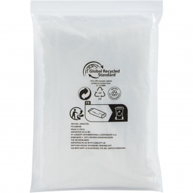 Logo trade promotional giveaways image of: Mayan recycled plastic disposable rain poncho with storage pouch