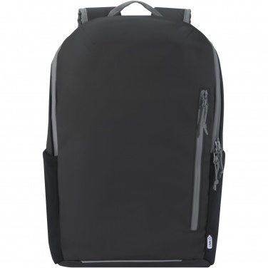 Logotrade promotional giveaway image of: Aqua 15" GRS recycled water resistant laptop backpack 21L