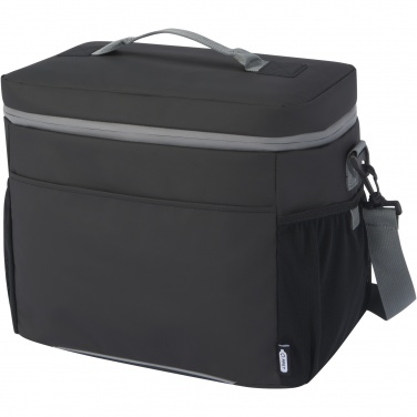 Logo trade business gifts image of: Aqua 20-can GRS recycled water resistant cooler bag 22L
