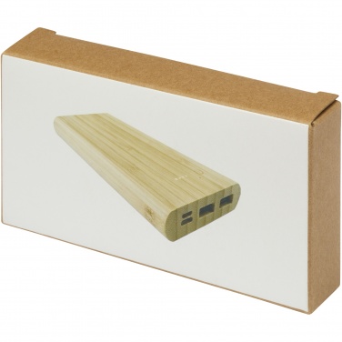 Logo trade promotional products picture of: Tulda 10.000 mAh bamboo power bank