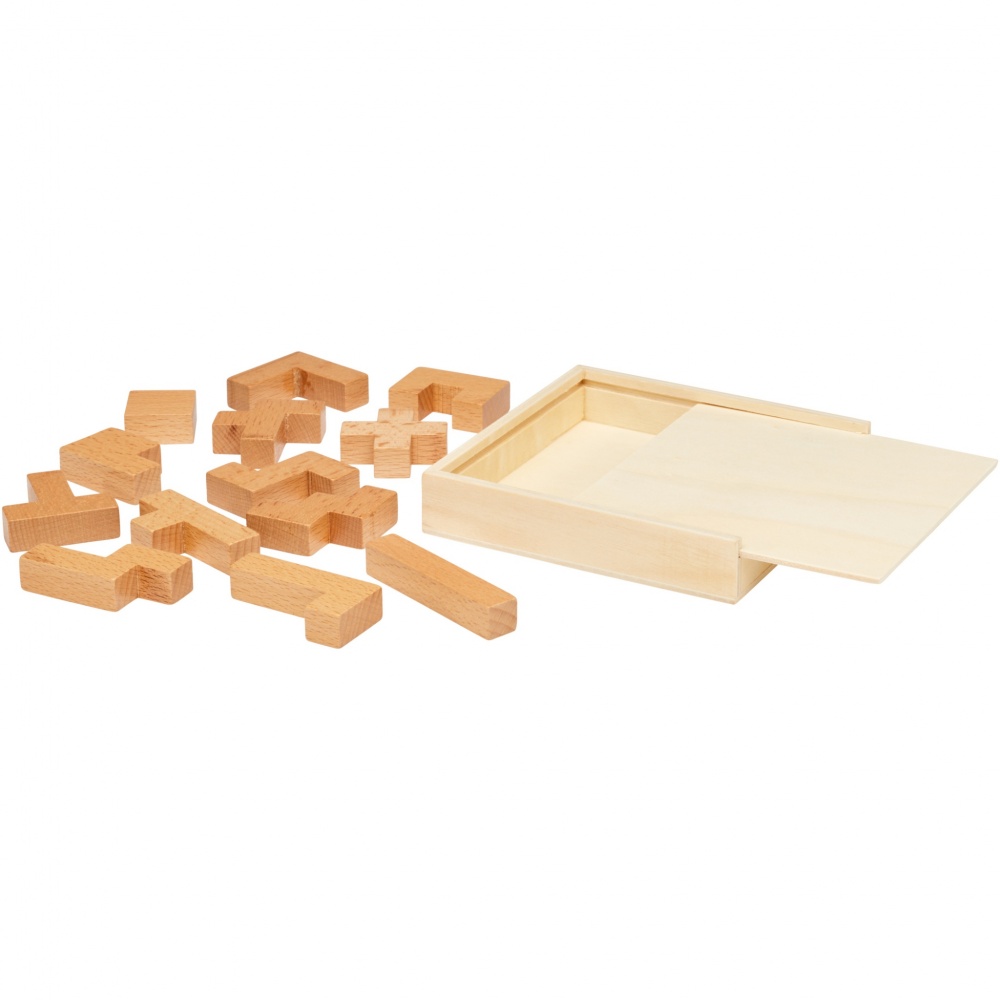 Logo trade advertising products picture of: Bark wooden puzzle