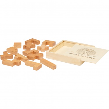 Logo trade corporate gifts image of: Bark wooden puzzle