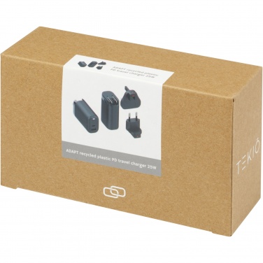 Logo trade business gift photo of: ADAPT 25W recycled plastic PD travel charger