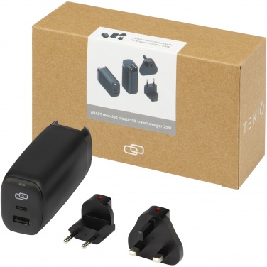 Logotrade business gift image of: ADAPT 25W recycled plastic PD travel charger