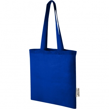 Logotrade promotional products photo of: Madras 140 g/m2 GRS recycled cotton tote bag 7L
