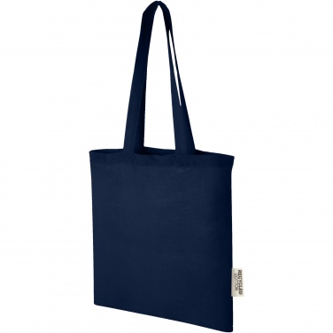 Logotrade business gift image of: Madras 140 g/m2 GRS recycled cotton tote bag 7L