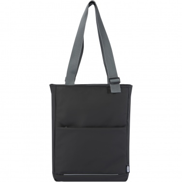 Logo trade promotional giveaways image of: Aqua 14" GRS recycled water resistant laptop tote bag 14L