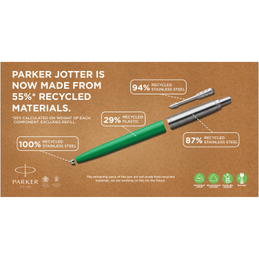 Logo trade promotional giveaway photo of: Parker Jotter Recycled ballpoint pen
