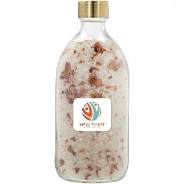 Logo trade promotional products image of: Wellmark Just Relax 500 ml bath salt - roses fragrance