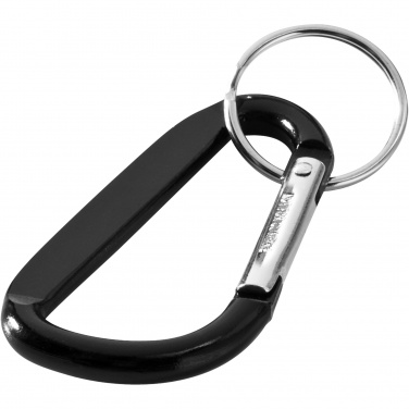 Logo trade advertising product photo of: Timor RCS recycled aluminium carabiner keychain