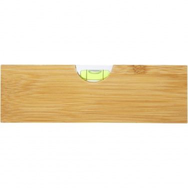 Logo trade advertising products picture of: Flush bamboo spirit level with bottle opener