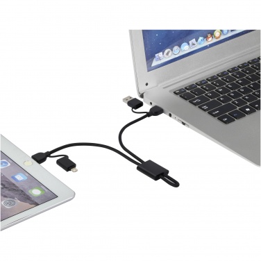 Logotrade promotional product picture of: Connect 6-in-1 RCS recycled aluminium 45W quick charge & data transfer cable