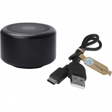 Logo trade promotional products image of: Rise 3W RCS recycled aluminium Bluetooth® mini speaker 