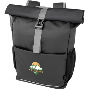 Logotrade promotional merchandise picture of: Aqua 15" GRS recycled water resistant roll-top bike bag 20L
