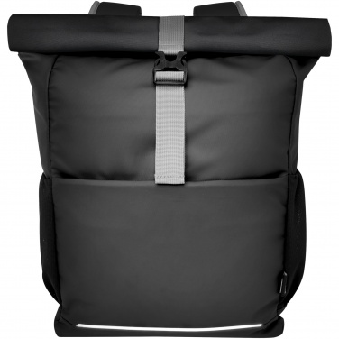 Logotrade advertising products photo of: Aqua 15" GRS recycled water resistant roll-top bike bag 20L