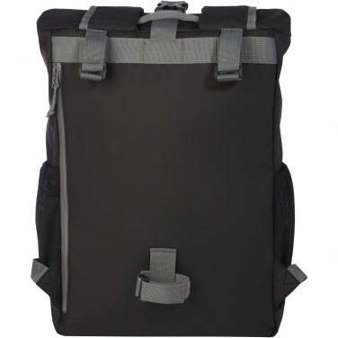 Logo trade promotional merchandise picture of: Aqua 15" GRS recycled water resistant roll-top bike bag 20L