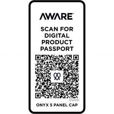 Logo trade promotional merchandise photo of: Onyx 5 panel Aware™ recycled cap