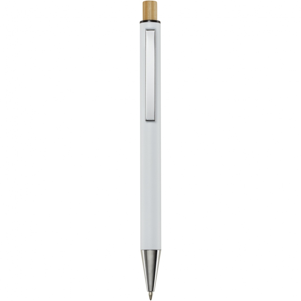 Logotrade promotional giveaway image of: Cyrus recycled aluminium ballpoint pen (blue ink)