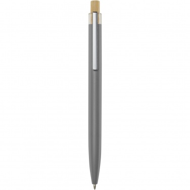 Logo trade promotional giveaways image of: Nooshin recycled aluminium ballpoint pen  (blue ink)