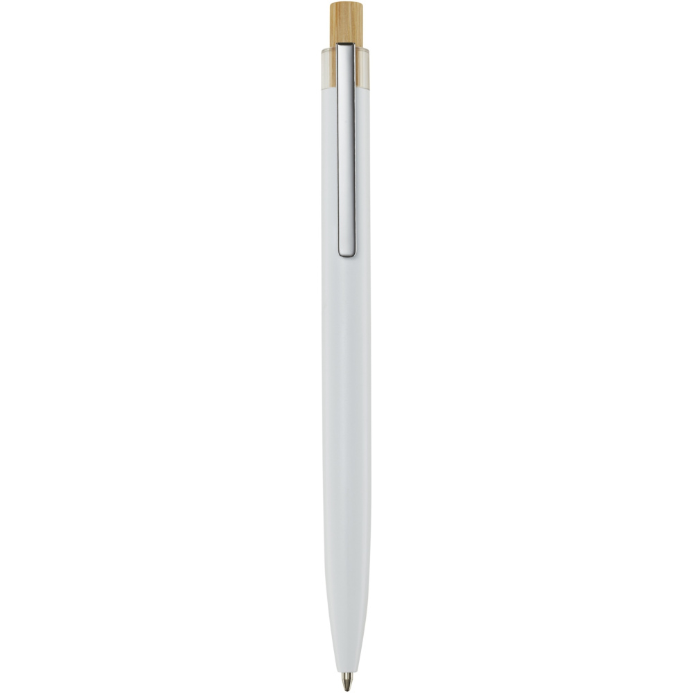 Logo trade promotional product photo of: Nooshin recycled aluminium ballpoint pen (black ink)