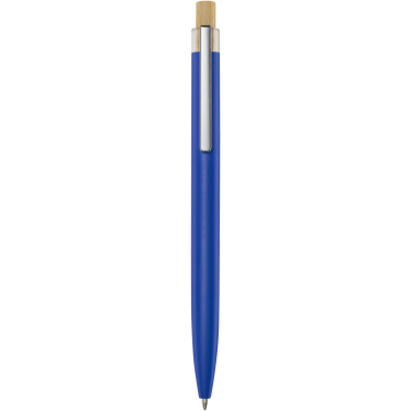 Logo trade promotional gifts image of: Nooshin recycled aluminium ballpoint pen (black ink)