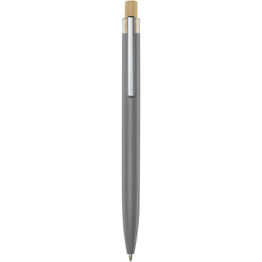 Logo trade promotional items picture of: Nooshin recycled aluminium ballpoint pen (black ink)
