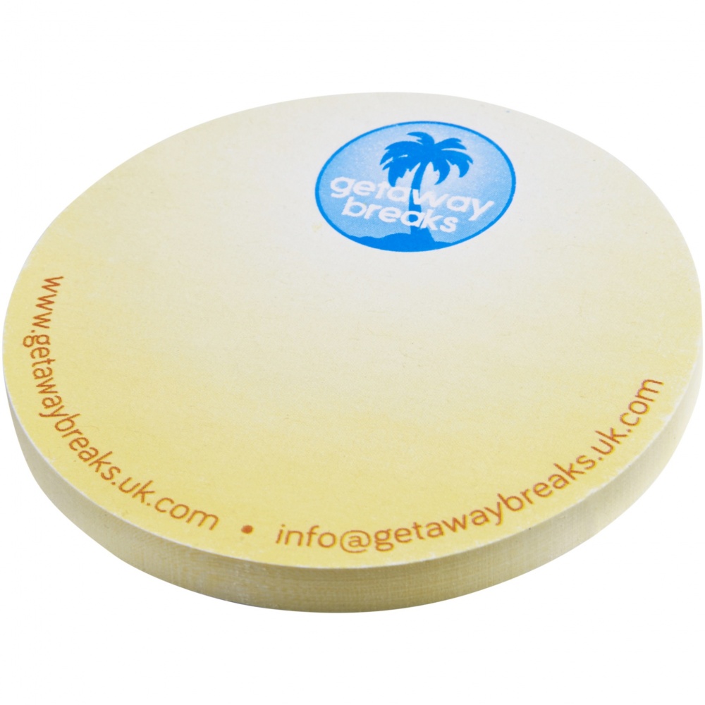 Logotrade corporate gift picture of: Sticky-Mate® circle-shaped recycled sticky notes