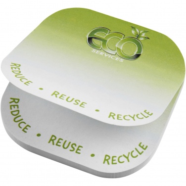 Logo trade promotional gifts image of: Sticky-Mate® square-shaped recycled sticky notes with rounded corners