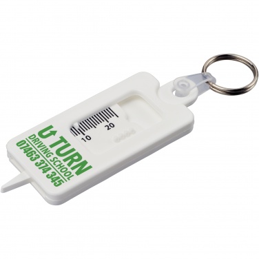 Logotrade corporate gift picture of: Kym recycled tyre tread check keychain