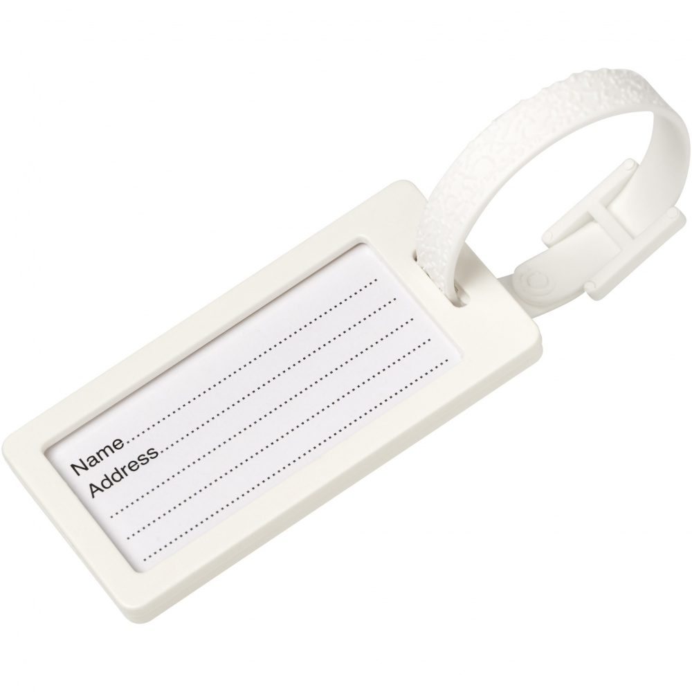 Logo trade promotional products image of: River recycled window luggage tag