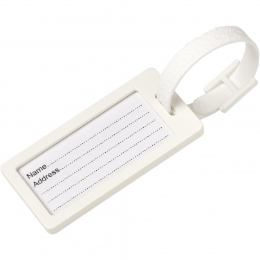 Logo trade promotional merchandise picture of: River recycled window luggage tag