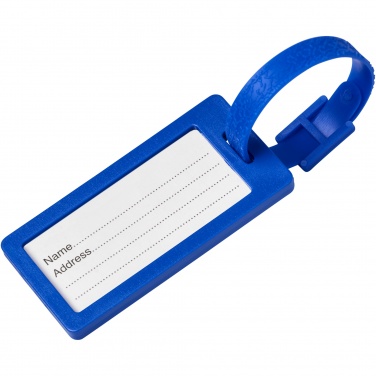 Logo trade promotional giveaway photo of: River recycled window luggage tag