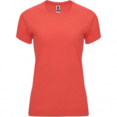 Logo trade promotional giveaways image of: Bahrain short sleeve women's sports t-shirt
