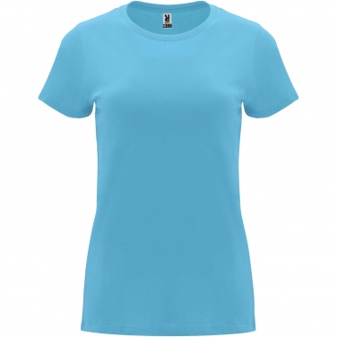 Logo trade promotional giveaways picture of: Capri short sleeve women's t-shirt